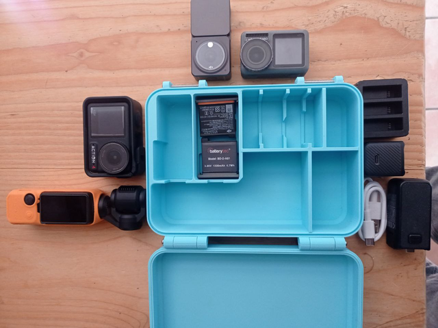 Scatola portaoggetti per fotocamere DJI Action e Pocket