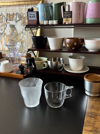 Lote 2 bicchieri Duralex caffè/tè in cristallo