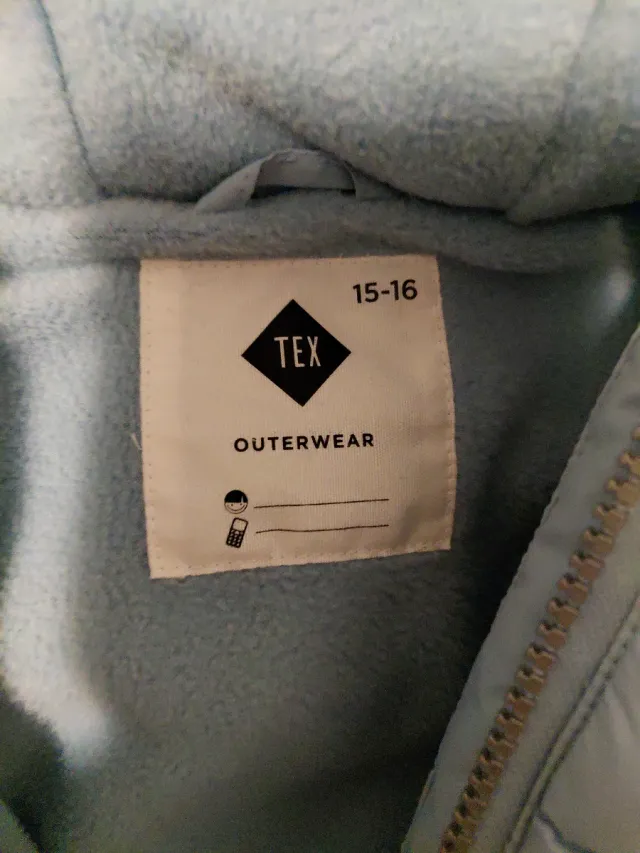 Plumas unisex talla 15-16 azul