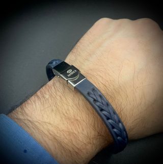 Pulsera Marea Hombre Azul y Plata