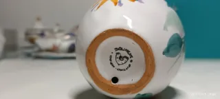 Uovo portafortuna ceramica Solimene Vietri sul Mar