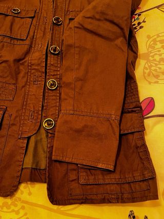 chaqueta abotonada de entretiempo para mujer