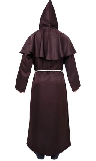 Disfraz Monje Sacerdote Marrón Talla Única