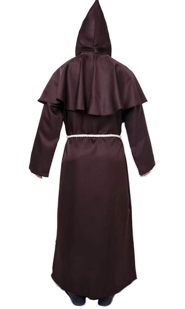 Disfraz Monje Sacerdote Marrón Talla Única