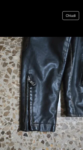 Giubbotto pelle David Newman 1968 nero