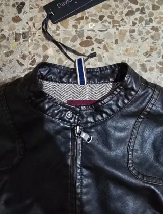 Giubbotto pelle David Newman 1968 nero