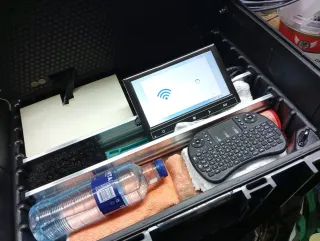 Maleta Monitor control CCTV 22 pulgadas.