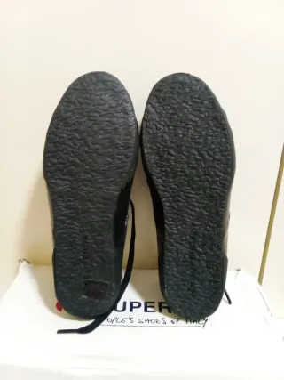 Superga Scarpe Donna Laminato Nero 38