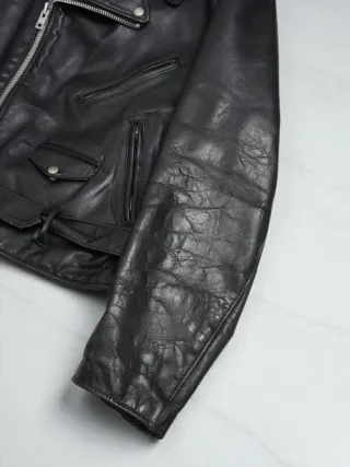 Chaqueta de cuero Biker Schott 118/618 talla XL/48