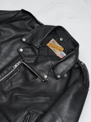 Chaqueta de cuero Biker Schott 118/618 talla XL/48