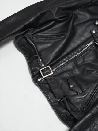 Chaqueta de cuero Biker Schott 118/618 talla XL/48