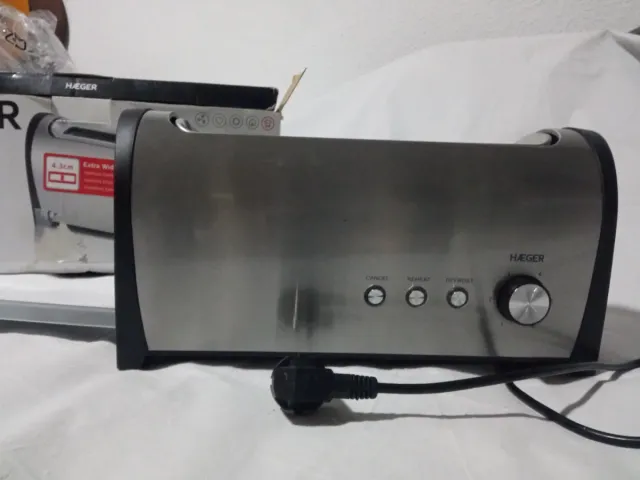 Tostadora HAEGER Acero Inoxidable