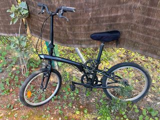 Bicicleta pieghevole nera