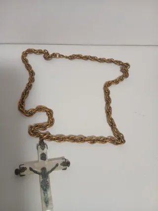 Lote campana bronzo e crocifisso