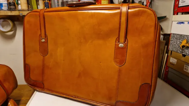 Set valigie vera pelle Piero Rossi