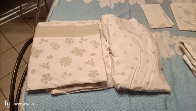 Set Lenzuola Thun Elegance Beige/Bianco