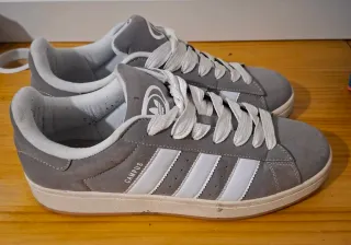 Zapatillas Adidas Campus Grises y Blancas