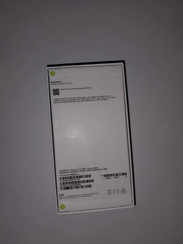 iPhone 15 Pro 128GB Nero Titanio Nuovo