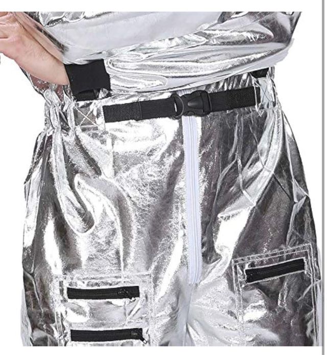Disfraz Astronauta Plateado Hombre Talla Única