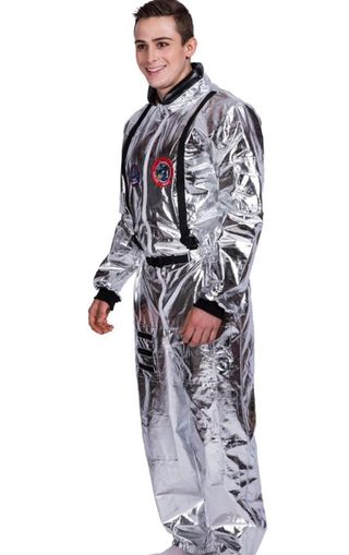 Disfraz Astronauta Plateado Hombre Talla Única
