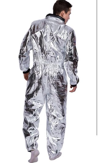 Disfraz Astronauta Plateado Hombre Talla Única