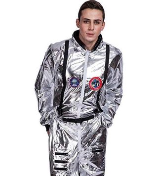 Disfraz Astronauta Plateado Hombre Talla Única