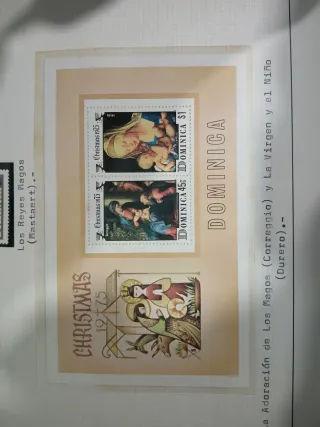 álbum coleccionista sellos navidad américa