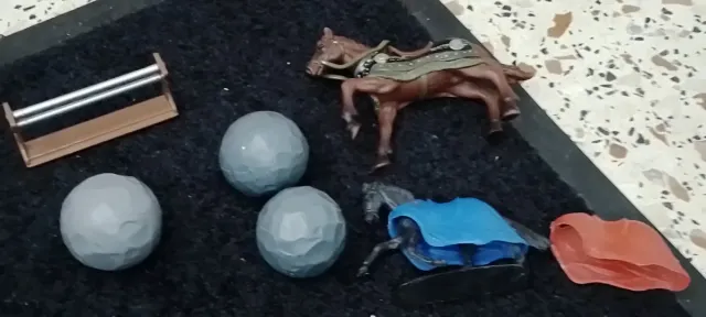 Lote de figuras de cenário medieval para diorama de Belém