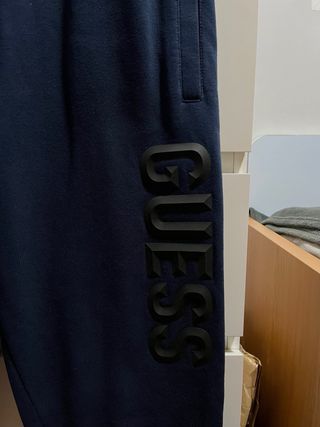 Pantalón Invierno Chandal Guess Azul Oscuro L