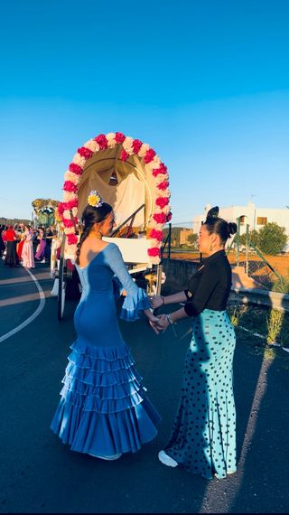 Vestido Flamenca Azul