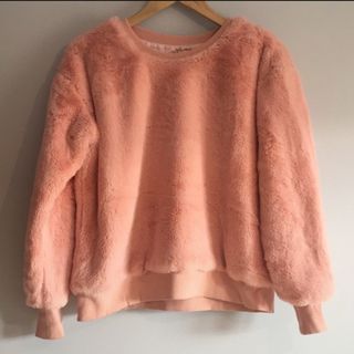 Sudadera de pelo rosa