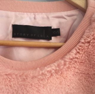 Sudadera de pelo rosa