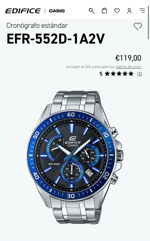 Reloj Casio Edifice
