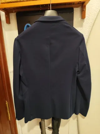 Blazer Zara Talla M Azul Marino