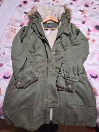 Parka Anorak Abercrombie Talla S Verde