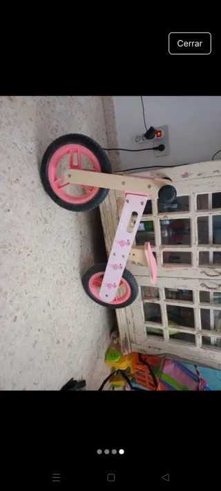 Bicicleta madera sin estrenar