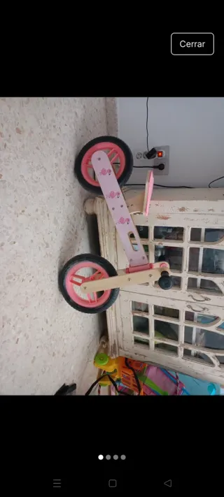 Bicicleta madera sin estrenar