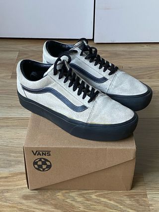 Vans Old Skool Plataforma Gris claro/Negro