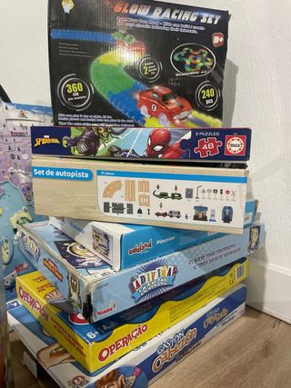 Lote de juegos de mesa infantiles