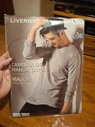 Camiseta LIVERGY Manga Larga Talla L