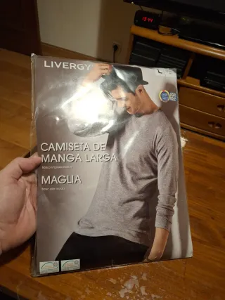 Camiseta LIVERGY Manga Larga Talla L