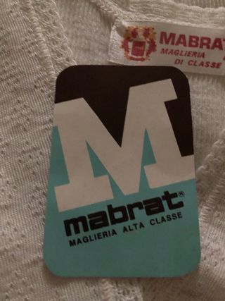 Canottiera donna Mabrat Made in Italy tg 4 25% lan