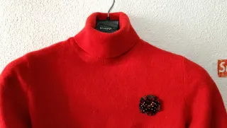 Jersey cuello alto rojo TALLA S-M