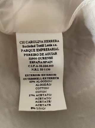 Vestido vintage Carolina Herrera beige