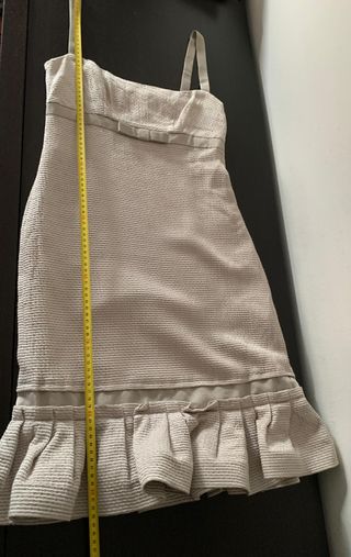 Vestido vintage Carolina Herrera beige