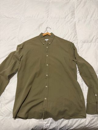 Camisa Zara Verde Oliva