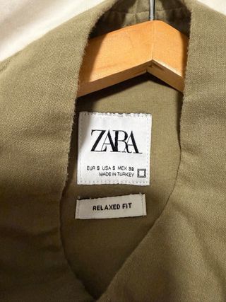 Camisa Zara Verde Oliva