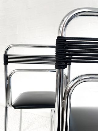 SILLAS BAUHAUS RESPALDO SPAGHETTI. 70s