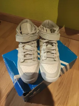 Adidas Forum Mid W Beige/Blanco Talla 40