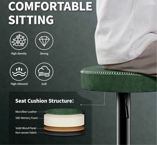 Set di 2 sgabelli da bar regolabili